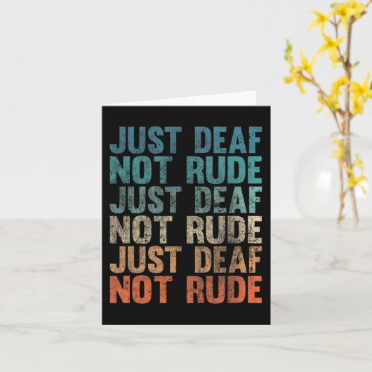 Het horen van Verminderde Bewustheid van het Doof  Kaart (Gele Bloem)