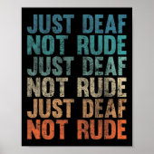 Het horen van Verminderde Bewustheid van het Doof Poster (Voorkant)