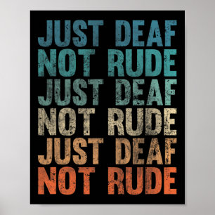 Het horen van Verminderde Bewustheid van het Doof  Poster