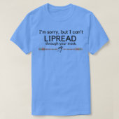 Het horen Verslechterde lipread maskertaal T-shirt (Design voorkant)