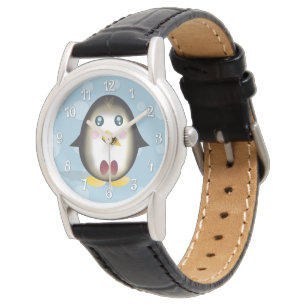 Het Horloge van de Pinguïn van Chillin (w/Numbers