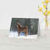 Het Horloge van de winter Kaart (Gele Bloem)