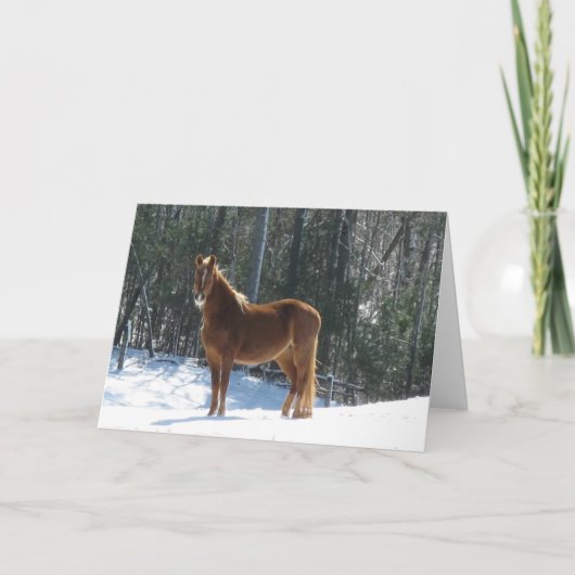 Het Horloge van de winter Kaart (Voorkant)