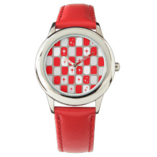 Het Horloge van Retro Rode Kind Starbursts