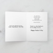 Het Horloge van "vaderdag" over me Kaart (Binnen)