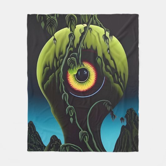 Het horror Plant met oogbal Fleece Deken (Voorkant)