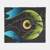 Het horror Plant met oogbal Fleece Deken (Voorkant (Horizontaal))