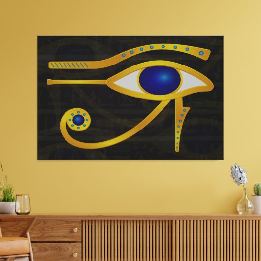 Het Horus Eye Canvas (Insitu (Woonkamer))