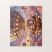 Het Hot Air Balloon Cafe Whimsical Sky Restaurant Legpuzzel (Verticaal)