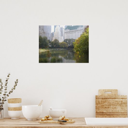 Het hotel in het centrale park poster (Keuken)