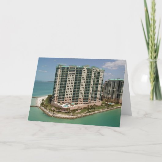 Het Hotel van Beachfront, Marco Eiland, Florida, Kaart (Voorkant)