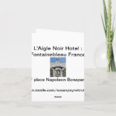 Het Hotel van Noir van L'Aigle: Fontainebleau Kaart (Achterkant)