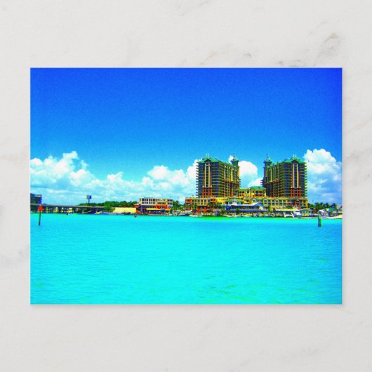 Het hotelstrand van Emerald Grande Destin Florida Briefkaart (Voorkant)