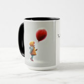 Het houden aan en het Verlaten gaat Mok (Voorkant links)