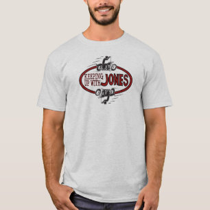 Het houden omhoog met Jones Logo T T-shirt