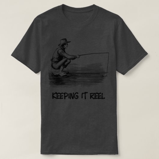 Het houden Reel Vist T-shirt (Design voorkant)