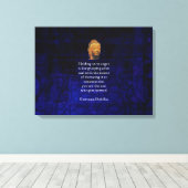 Het houden van aan het Inspirerend Boeddha Citaat Canvas Afdruk (Insitu (Houten vloer))