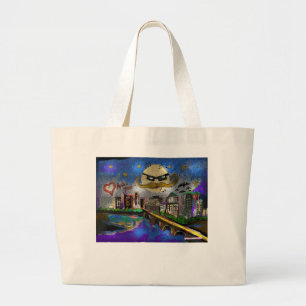 Het houden van Austin Texas Weird Grote Tote Bag