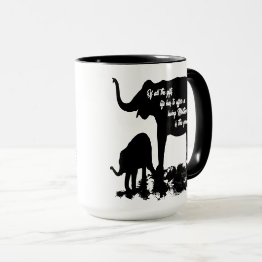 Het houden van de Elephants van het Citaat van de  Mok (Voorkant rechts)