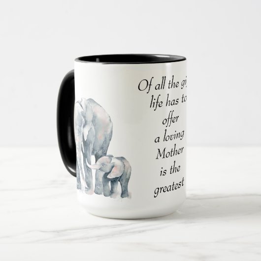 Het houden van de Elephants van het Citaat van de  Mok (Voorkant links)