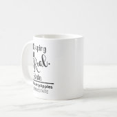 het houden van de verkoop van het onroerend - goed koffiemok (Voorkant links)