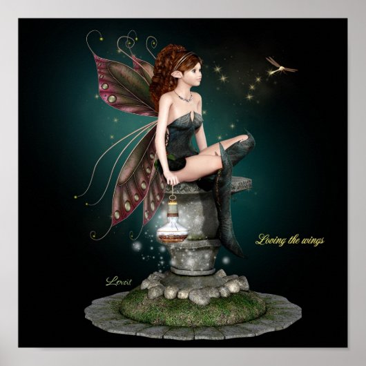 Het houden van de vleugels poster (Voorkant)