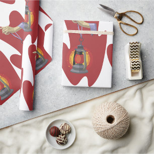 Het houden van een Lantaar Cadeaupapier