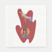 Het houden van een Lantaar Servet (Voorkant)