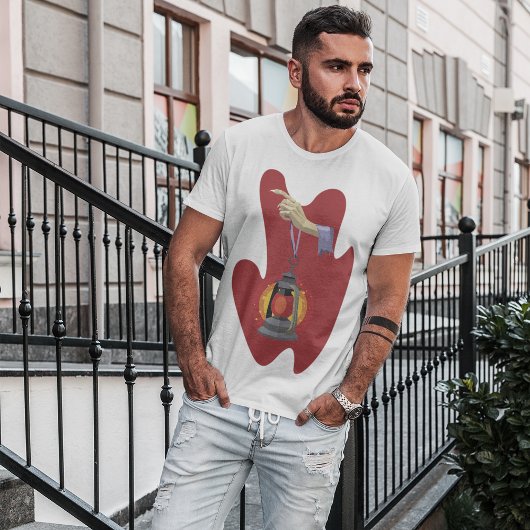 Het houden van een Lantaar T-shirt