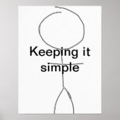 het houden van eenvoudige postar poster (Voorkant)