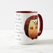 Het houden van Grootmoeder Inspirerend Citaat Egel Mok (Voorkant rechts)