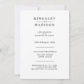 Het houden van handen moderne bruiloft bewaart de  save the date (Achterkant)