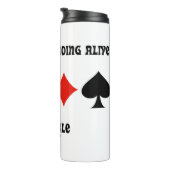 Het houden van het bieden Levend Redouble 4 Kaart  Thermosbeker (Geroteerd rechts)