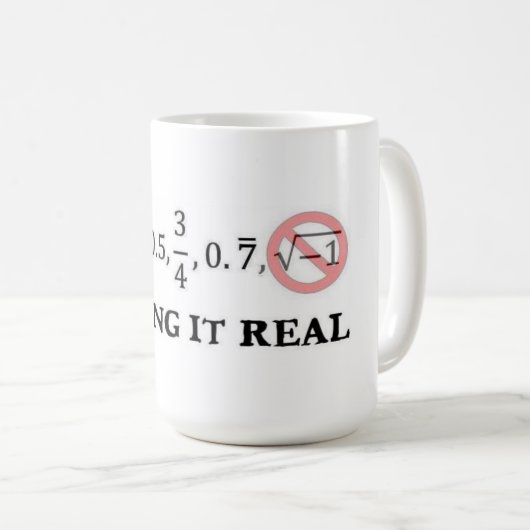 Het houden van het Echte KoffieMok (Voorkant rechts)