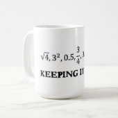 Het houden van het Echte KoffieMok (Voorkant links)