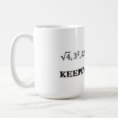 Het houden van het Echte KoffieMok (Links)