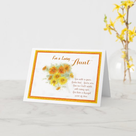 Het houden van het Moederdag van de Tante Kaart (Gele Bloem)