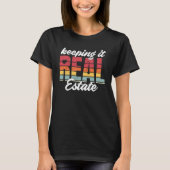 Het houden van het Real Estate Retro T-shirt (Voorkant)