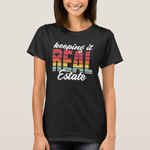 Het houden van het Real Estate Retro T-shirt