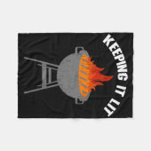Het houden van het verlicht grappig BBQ grillen Fleece Deken (Voorkant (Horizontaal))