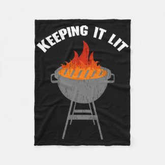 Het houden van het verlicht grappig BBQ grillen Fleece Deken