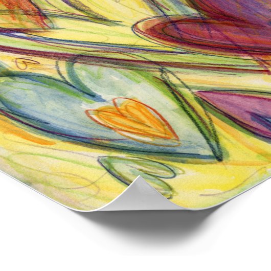 Het houden van het Woorden het Schilderen van het  Poster (Hoek)