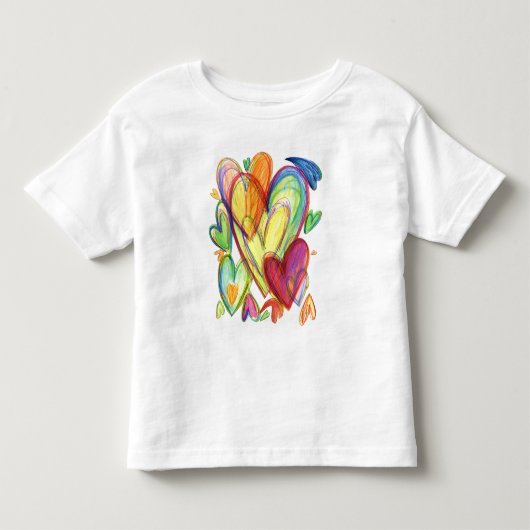 Het houden van het Woorden Kunst Aangepaste Shirte Kinder Shirts (Voorkant)