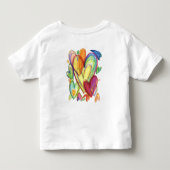 Het houden van het Woorden Kunst Aangepaste Shirte Kinder Shirts (Achterkant)