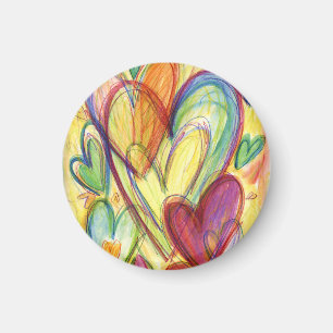 Het houden van het Woorden Kunst Douane Fridge Mag Magneet