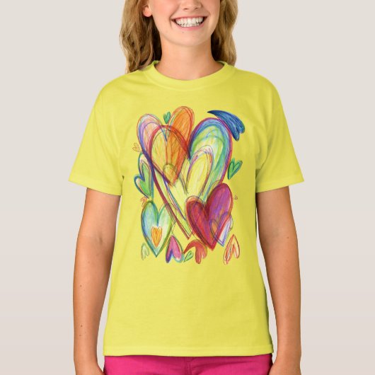 Het houden van het Woorden Kunst Douane Shirt (Voorkant)