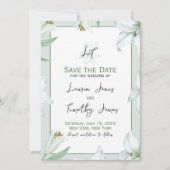 Het houden van Lillies sparen de Datum Save The Date (Voorkant)