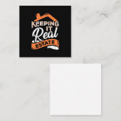 Het houden van onroerend goed notitiekaartje (Voorkant / Achterkant)