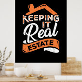 Het houden van onroerend goed poster (Keuken)