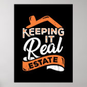 Het houden van onroerend goed poster (Voorkant)